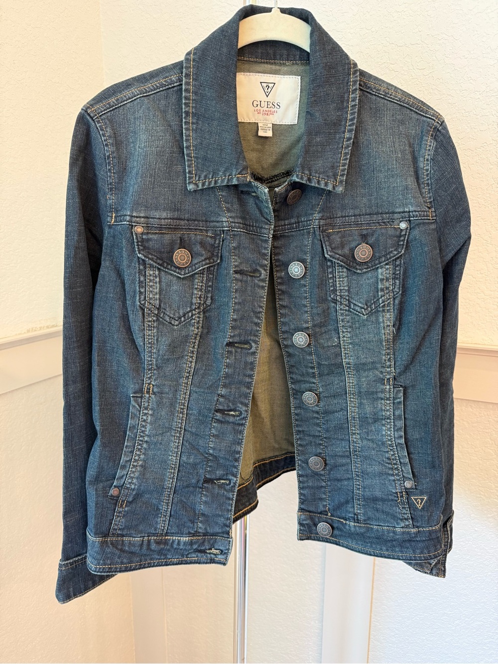 GUESS Indigo Blue Denim Trucker Jacket
